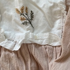 バースデイ　ロンパース　女の子　80の画像