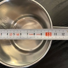 キッチンポットステンレス　手持ちの部分ありの画像