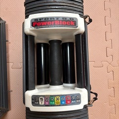 パワーブロック　正規品　22.5kg〜23kgタイプ　可変式　ダンベル　合計約46kgの画像