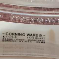 ★コーニングベジタブル柄のキャセロール★蓋はパイレックスの画像