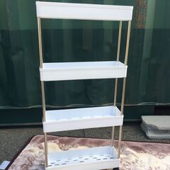 JM20422S)★大特価★スリムラック 幅：約12cm 高さ：約86cm  奥行：約39cm 中古品【取りに来られる方限定】の画像