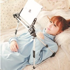 スマホスタンド 寝ながら タブレットスタンド iPhone Andoroid iPad 軽量 持ち運びの画像