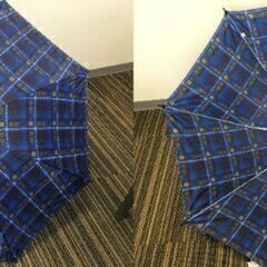 ♪【未使用保管品】AUTO UMBRELLA 紳士 ジャンプ傘 3本セット 格子 サイズ60cm 雨傘 (NF251111) 552-17-⑤の画像