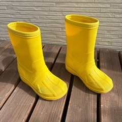 子供長靴雨靴19.0黄色コールマンColemanの画像