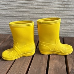 子供長靴雨靴19.0黄色コールマンColemanの画像