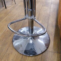 ①カウンターチェア 回転チェア 昇降付き 高さ調整 高さ89～105cm 椅子 イス ブラック 黒 札幌市 厚別区の画像