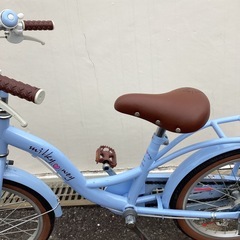 🚲店頭在庫40台🚲春日市🚲キッズ自転車🚲16インチ🚲水色🚲G006250721🚲No338の画像