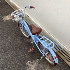 🚲店頭在庫40台🚲春日市🚲キッズ自転車🚲16インチ🚲水色🚲G006250721🚲No338の画像