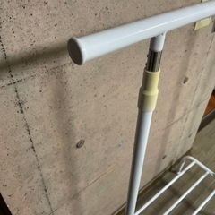 ハンガーラック　ホワイト　洋服掛け　収納　の画像