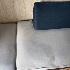 無料　LOWYA コンパクトソファ　オットマン　二人がけの画像