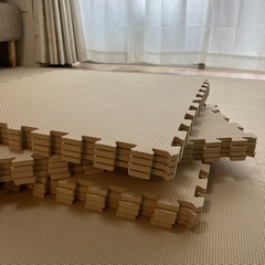 【未使用品】プレイマット12枚セット 59cm x 59cm ベージュの画像