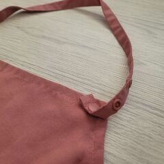 くすみピンク フレアスタイル エプロン 子供 キッズ 100 110 120cmの画像