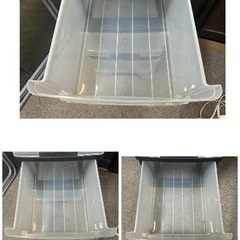 クローゼット深型チェスト3段　ブラック　収納ケース　衣装ケース　の画像