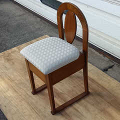 【木更津市民限定】ドレッサー収納付きいす（2511-16）の画像