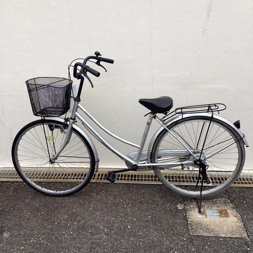 ?店頭在庫40台?春日市?26インチ自転車?26インチ?シルバー? SＳG838619?No340