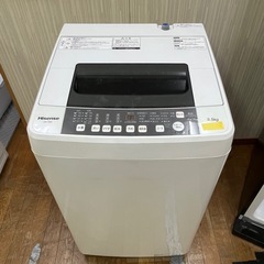 #42 激安洗濯機!! Hisense 2018年 5.5kg HW-T55C の画像