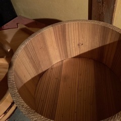 木製 おひつ 桶 フタ付 お櫃 蓋付 たらい 樽 の画像