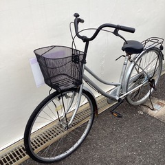 🚲店頭在庫40台🚲春日市🚲26インチ自転車🚲26インチ🚲シルバー🚲 SＳG838619🚲No340の画像