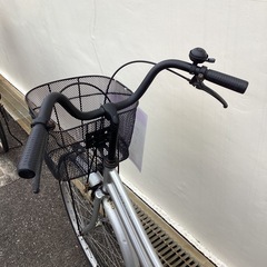 🚲店頭在庫40台🚲春日市🚲26インチ自転車🚲26インチ🚲シルバー🚲 SＳG838619🚲No340の画像
