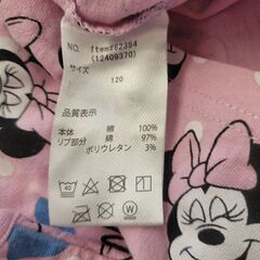 Disney ミニーマウス Tシャツ 120サイズ 子供服 キッズ 女の子の画像