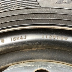 15インチタイヤ4本の画像