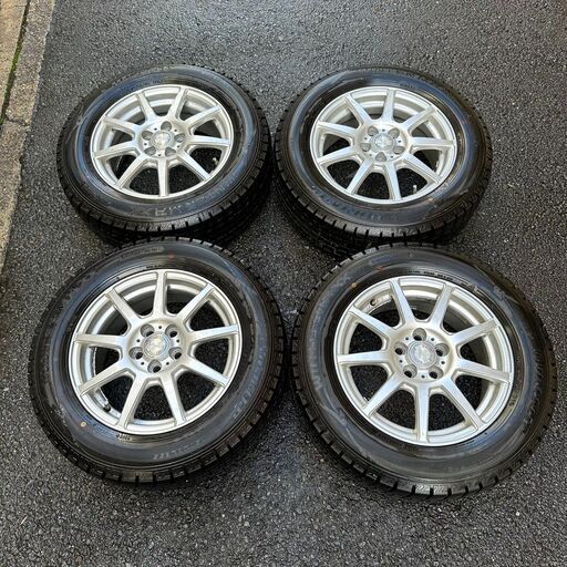 ☀️　スタッドレスタイヤ   プリウス　アルミホイール　195/65r15 　4本セット　ダンロップ　ウィンターマックス　2019年　ラブリオン