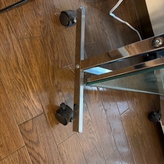 キャスター付き　ミラー　全身鏡の画像