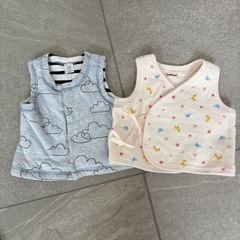 サイズ70長袖ロンパース、スリーパーなど9点の画像