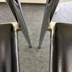 中古　椅子　二脚セット　チェア　ブラック　黒の画像