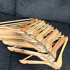 木製ハンガー　ニトリ&IKEA 14本セット！かくやす！格安！の画像