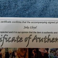 スターウォーズ、アナキン少年サインポート！の画像