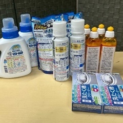 アタックZERO 抗菌EXなど　新品未開封おまとめ　洗たく洗剤　本体＆詰め替え／食器洗剤／洗濯槽クリーナー　の画像