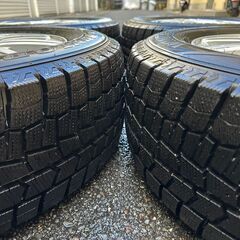☀️　スタッドレスタイヤ   プリウス　アルミホイール　195/65r15 　4本セット　ダンロップ　ウィンターマックス　2019年　ラブリオン　の画像