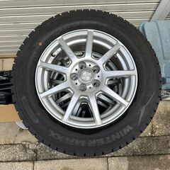☀️　スタッドレスタイヤ   プリウス　アルミホイール　195/65r15 　4本セット　ダンロップ　ウィンターマックス　2019年　ラブリオン　の画像