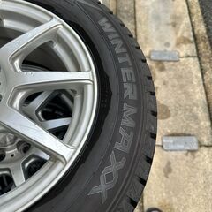 ☀️　スタッドレスタイヤ   プリウス　アルミホイール　195/65r15 　4本セット　ダンロップ　ウィンターマックス　2019年　ラブリオン　の画像