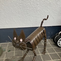 ネコ　金属製インテリア用品猫の画像