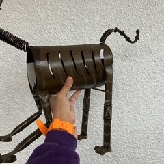 ネコ　金属製インテリア用品猫の画像