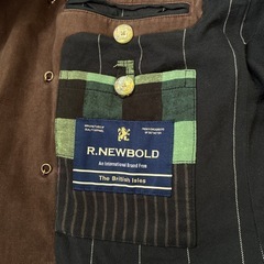 R.NEWBOLD アールニューボールド ジャケット Lサイズ ブラウン　メンズの画像