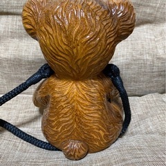 ティミーウッズ Timmy Woods 木製 テディベア ショルダーバッグ 熊 アンティーク調 の画像