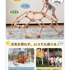 木製ジャングルジム　室内の画像