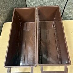 ２個メディアコンテナ451　マルチ収納　CD  DSソフト　ブラウン茶色  inomataイノマタ化学の画像