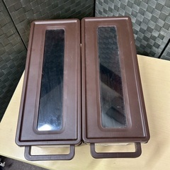 ２個メディアコンテナ451　マルチ収納　CD  DSソフト　ブラウン茶色  inomataイノマタ化学の画像