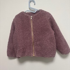 子供　ボアあうたーアウターの画像