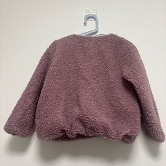 子供　ボアあうたーアウターの画像