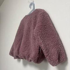 子供　ボアあうたーアウターの画像