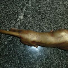 トラの置物です。迫力あります。の画像