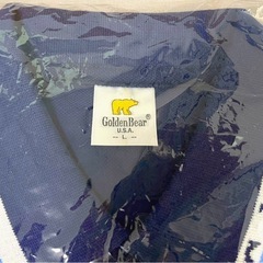 【新品未使用】Golden Bear ネイビー 半袖ポロシャツ　日本製の画像
