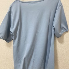 レディース半袖 ブルー Mサイズの画像