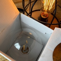 40w　アイアン製 テーブルランプ　インテリア　LEDファラメント付き　E26の画像