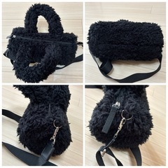 GU ファーリーショルダーバッグ ボア モコモコの画像